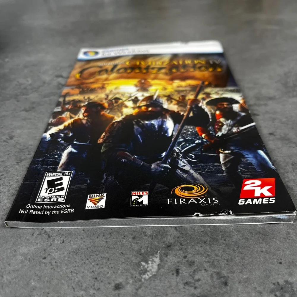 Sid Meiers Civilization IV Colonization PC Windows Game CIB with Slipcover 2008‎